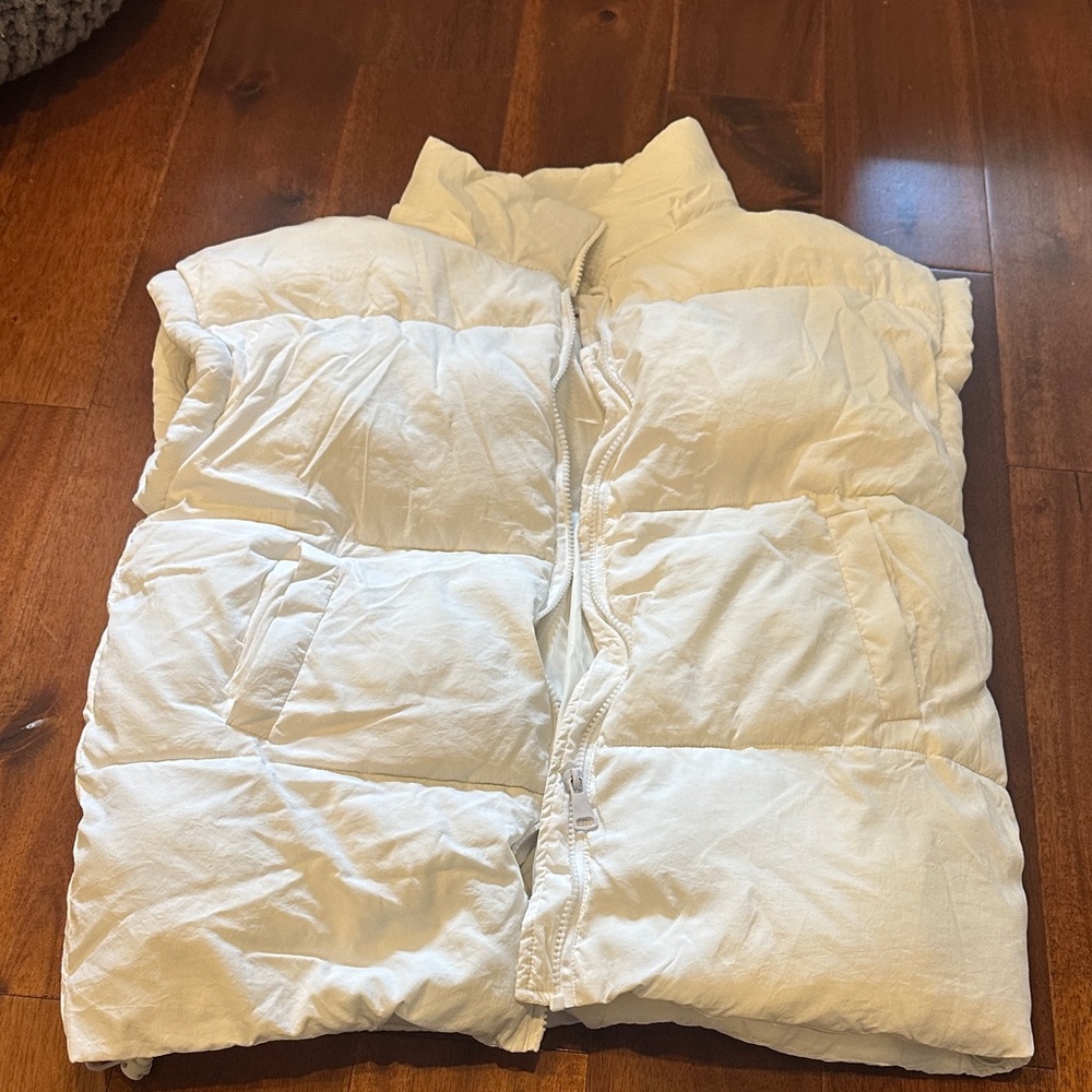 White Puffer Vest